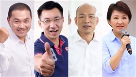 侯友宜,江啟臣,韓國瑜,盧秀燕（組合圖／翻攝自臉書）
