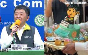學生送「阿中部長Q版蛋糕」！陳時中甜笑曝：有頭我不敢吃