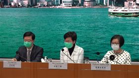 武漢肺炎（COVID-19、新冠肺炎）疫情持續在香港延燒，特首林鄭月娥今（23）表示將升級防疫措施，宣布自25日凌晨零時起實施為期14日的「邊境管制」；此外，由於近來香港發生多起在酒吧、餐廳的群聚感染，林鄭也因此宣布，將修法暫時禁止領有酒牌的餐廳、酒吧販售或供應酒類飲品。（圖／翻攝自立場新聞直播畫面）