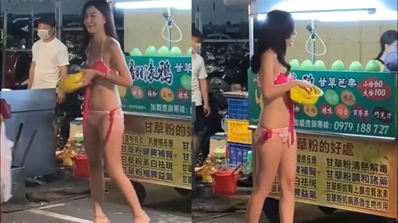 疫情影響買氣　女神辣穿比基尼賣芭樂