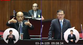 立法院總質詢。（圖／翻攝立法院直播）