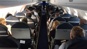 機艙,單走道客機,飛機,航空。（圖／記者簡佑庭攝）