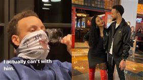 影／柯瑞「隔罩」飲酒　老婆氣瘋開罵
NBA,金州勇士,Stephen Curry,Ayesha Curry,面罩
翻攝自IG Ayesha Curry