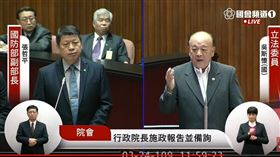 吳斯懷 蘇貞昌 張哲平 圖／翻攝自國會議事頻道