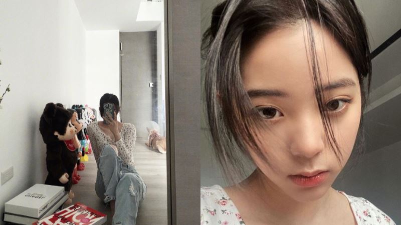 歐陽娜娜打破沉默了！亂髮擠溝發自拍