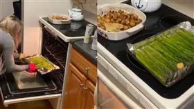 外國球評苦中作樂，在家播報生活瑣事，球迷嗨爆。（圖／翻攝自推特）