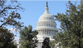 白宮官員25日表示，聯邦參議員與川普政府官員已就大規模經濟刺激法案達成共識，圖為美國國會大廈。（中央社檔案照片）