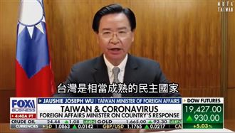 外媒專訪國旗入鏡　吳釗燮嗆一國兩制