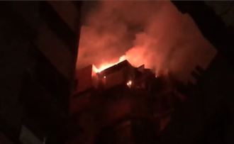 影／北市承德路七段大樓驚傳失火