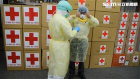 黃珊珊,紅十字會,防疫物資　消防局提供