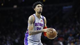 ▲活塞伍德（Christian Wood）成NBA首位感染武漢肺炎痊癒的球員。（圖／美聯社／達志影像）