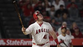 ▲包爾（Justin Bour）轉戰日職阪神全壘打未開張。（圖／美聯社／達志影像）