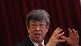 陳建仁盼519疫情控制打完美好一仗副總統陳建仁（圖）接受中央社專訪時表示，希望5月19日時武漢肺炎疫情得到控制，「打完美好的一仗」。中央社記者吳家昇攝　109年3月25日