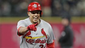 ▲被紅雀開除的工具人穆紐茲（Yairo Munoz）轉投紅襪。（圖／美聯社／達志影像）