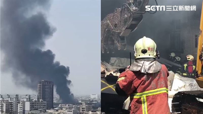 彰化衛生紙廠大火　百坪原料慘燒成灰