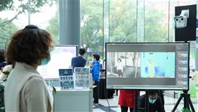 智慧防疫  亞太電助陣亞太電信（3682） 旗下「智慧溫感偵測系統」，搭上防疫熱潮，單月申裝量創史上新高。（亞太電提供）中央社記者江明晏傳真  109年3月26日