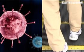 新冠病毒藏鞋底（圖／資料照）