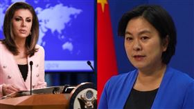 美中外交發言人近期因武漢疫情相關爭議，在推特上吵得不可開交。2人近日將戰場轉移至美中互相驅逐對方國籍記者的作法，互指對方試圖箝制新聞自由、阻礙資訊流通。
圖/翻攝自twitter
https://twitter.com/search?q=%E8%8F%AF%E6%98%A5%E7%91%A9&src=typed_query&f=image