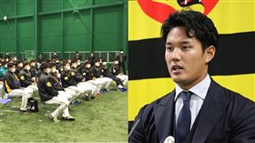▲阪神虎包括投手藤浪晉太郎（右）在內，共3選手確診武漢肺炎。（圖／翻攝自阪神虎推特）