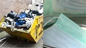 口罩,節儉,垃圾桶,撿起來,爸爸,細菌,女兒