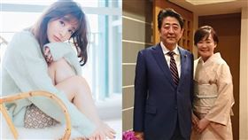 田中美奈實（左）狠批首相夫人安倍昭惠。（圖／翻攝自推特）