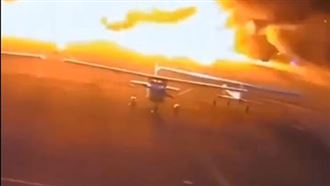 防疫飛機馬尼拉機場墜毀　畫面曝光了