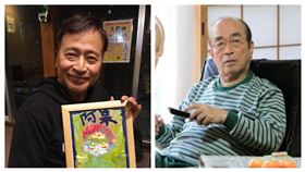 ▲日本男星拉沙爾石井（左）、志村健。（圖／翻攝自推特）