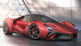 ▲法拉利概念車Stallone。（圖／翻攝behance網站）