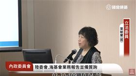 國民黨立委葉毓蘭。（圖／翻攝自國會頻道）