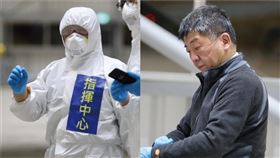 坐鎮武漢包機！陳時中戴護目鏡、脫下防護衣現「天使印記」