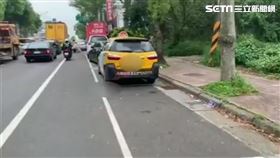 板信銀,搶匪,計程車,林口,棄車逃逸　中山分局提供