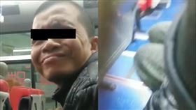 三重,摸腿,性騷擾,癡漢,淫笑(翻攝自 黑色豪門企業)