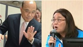 蘇貞昌,陳玉珍（組合圖／資料照、翻攝立院直播）