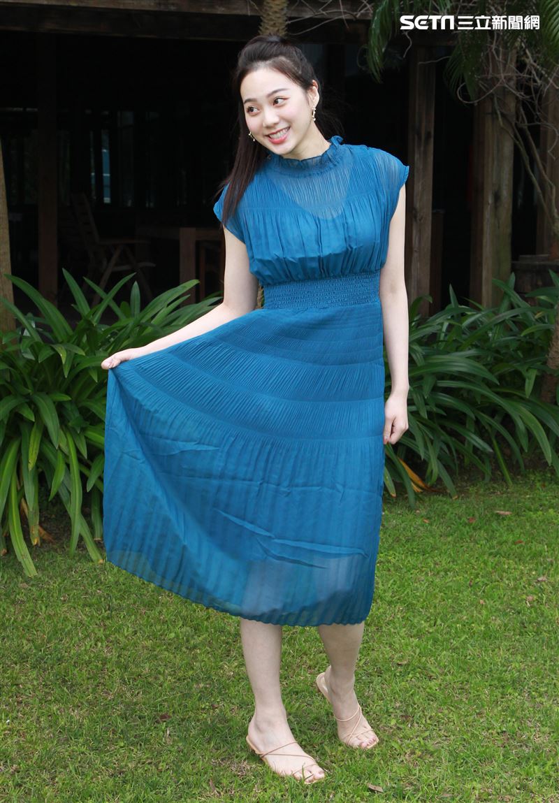 Amy Liu接受三立新聞網專訪。（記者邱榮吉/攝影）