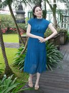 Amy Liu接受三立新聞網專訪。（記者邱榮吉/攝影）