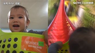 女兒體驗「雲霄飛車」　吳鳳自帶音效