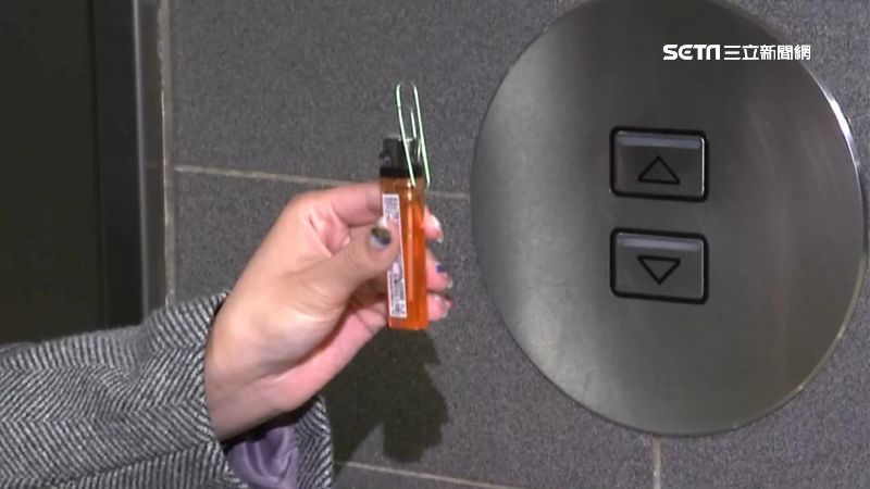 按電梯用打火機＋迴紋針　消毒超迅速