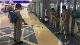 桃園機場消毒工作。（圖／桃機公司提供）