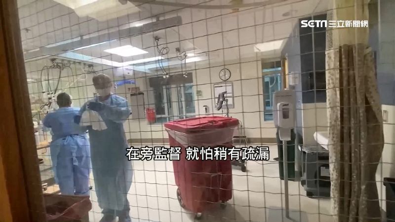 揭美負壓病房　醫護被迫重複用防護衣