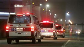 鑽石公主號台人包機返台,救護車,警車（圖／記者林士傑攝）