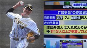 ▲阪神投手藤浪晉太郎確診武漢肺炎，傳出確診前參加的餐會人數有32人。（圖／翻攝自推特）