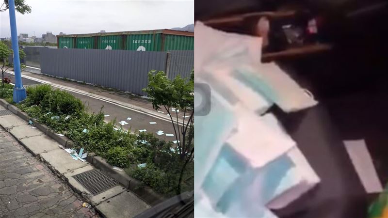 業務爆氣亂丟口罩　影片曝光網全怒了