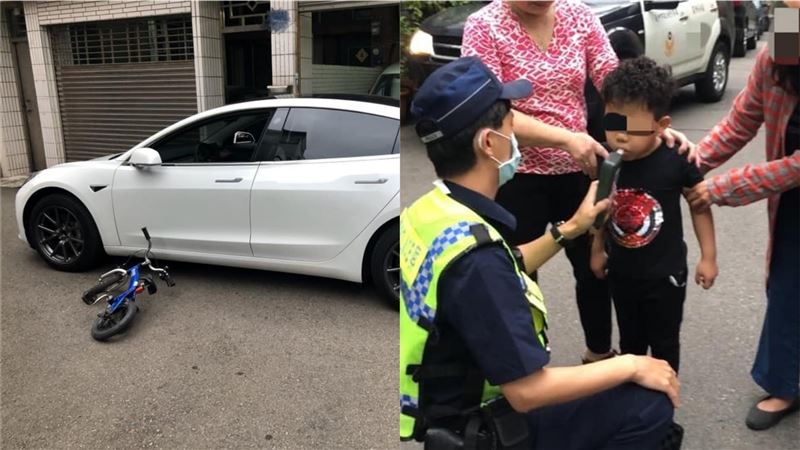 5歲童A到特斯拉　員警拿酒測讓他吹