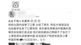 大陸,法國,留學生,防疫,口罩,檢疫包（圖／翻攝自梨視頻）