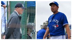 ▲日本知名球評張本勳（左）、美國職棒藍鳥隊山口俊（右）。（圖／翻攝自推特）