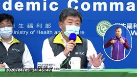 陳時中戴口罩。