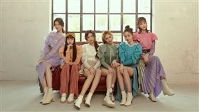 女團「PER6IX」成員李紫嫣（左起）、馬瑋伶、申力安、王加瑄、彭名慧、林采婕。（圖／喜歡音樂提供）