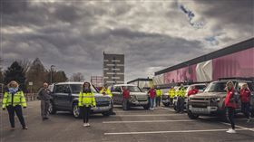 ▲Jaguar Land Rover防疫車隊（圖／Jaguar Land Rover提供）