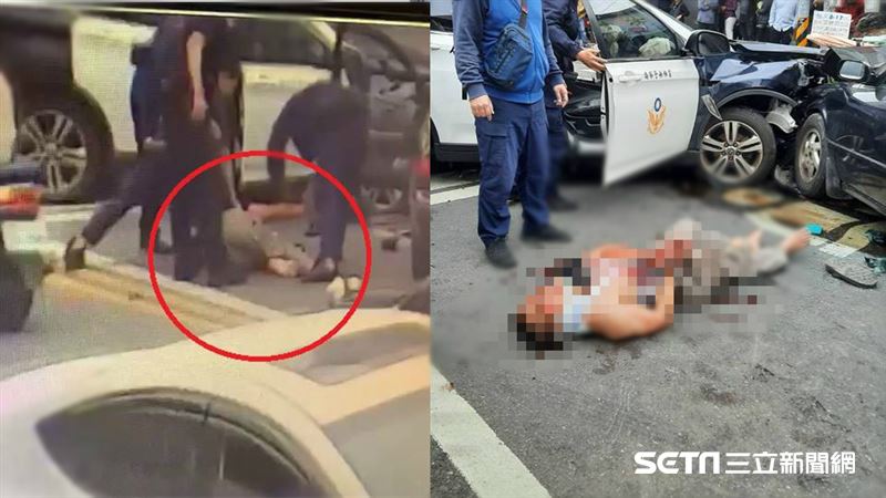 通緝犯撞警釀5傷　渾身血被逮畫面曝