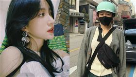 哈妮與粉絲合照時乖乖遵守防疫成「最佳示範」。（圖／翻攝自IG）